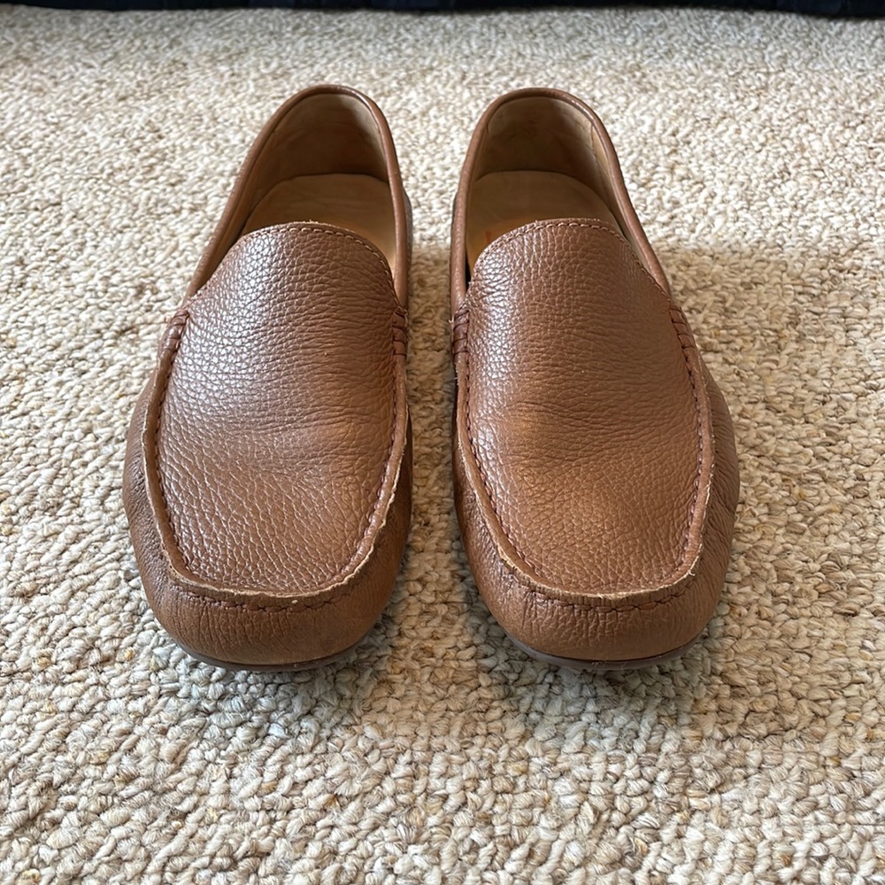 Marc Joseph Broadway Driver Moc/Loafers Cognac Grainy Men’s Size 11